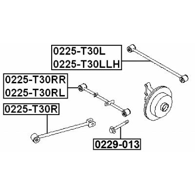 Rear right transverse link