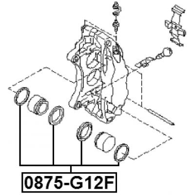 Front brake caliper repair kit