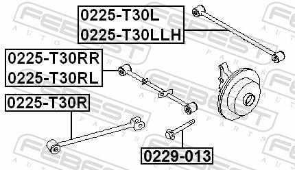 Rear right transverse link