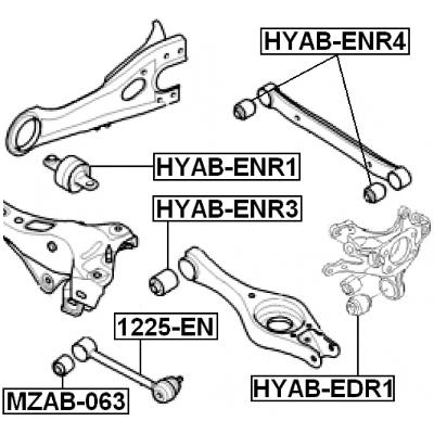 Rear transverse link with ball joint