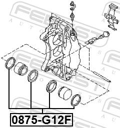 Front brake caliper repair kit