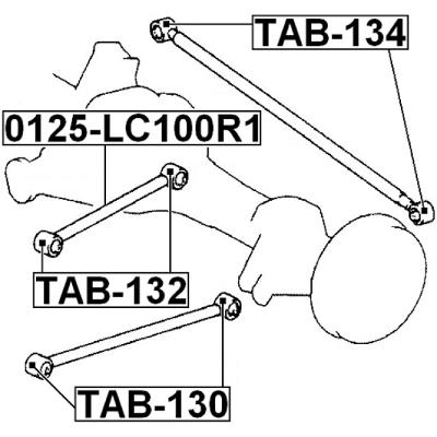 Rear trailing rod