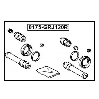 Rear brake caliper repair kit