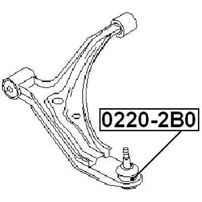 Ball joint front lower arm