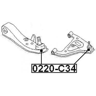 Ball joint front lower arm