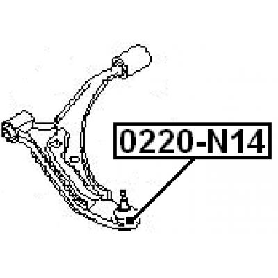 Ball joint front lower arm