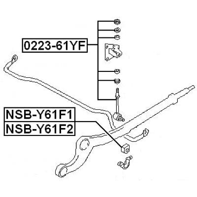 Front stabilizer link / sway bar link