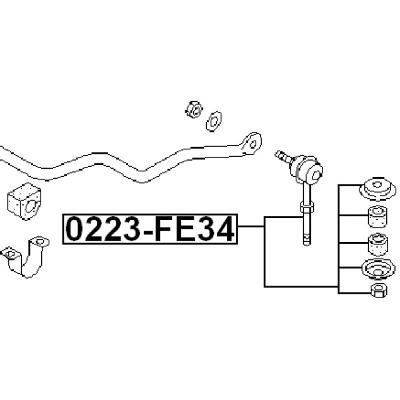 Front stabilizer link / sway bar link