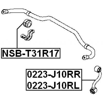 Rear left stabilizer link