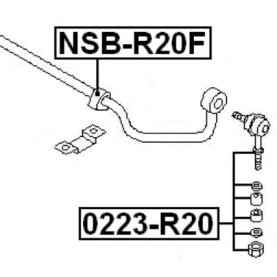 Front stabilizer link / sway bar link