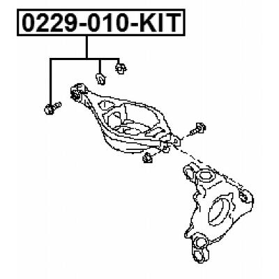 Repair kit, camber adjusting eccentric bolt