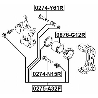 Rear caliper slide pin