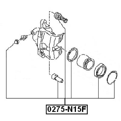 Front brake caliper repair kit