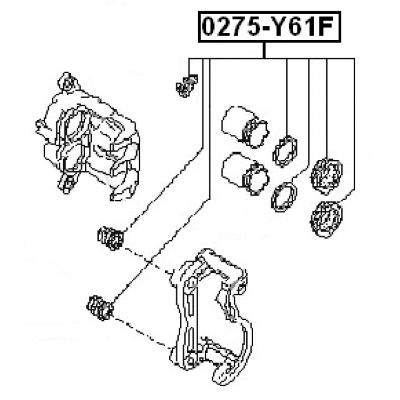 Front brake caliper repair kit