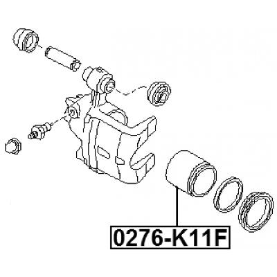 Front caliper piston