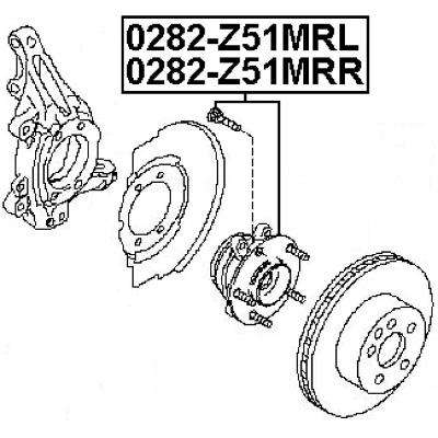 Front wheel hub lh