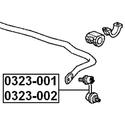 Front left stabilizer link / sway bar link