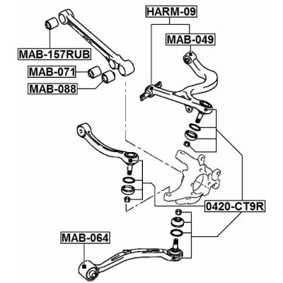 Mitsubishi Evo 4-9 Rear Arm Ball Joint