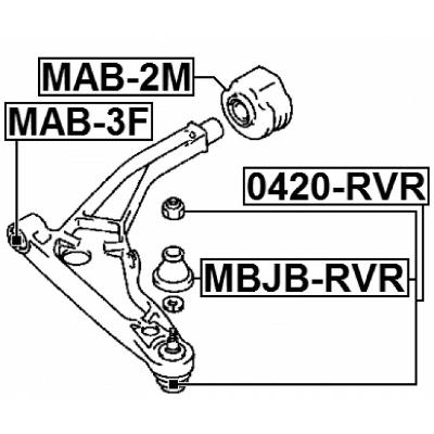 Ball joint front lower arm