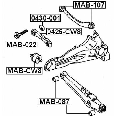 Rear lower transverse link