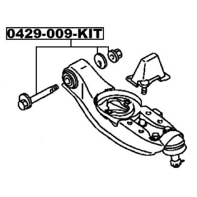 Repair kit, camber adjusting eccentric bolt