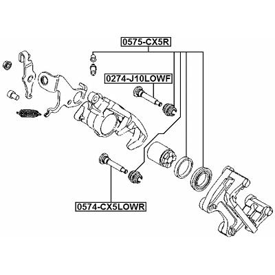 Rear caliper slide pin