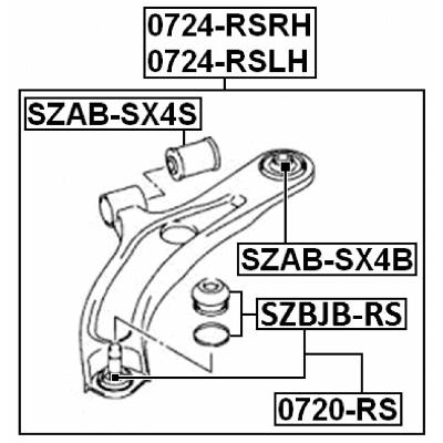 Ball joint front lower arm