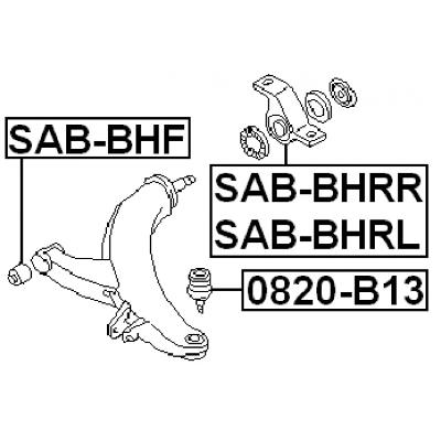 Ball joint front steering knuckle