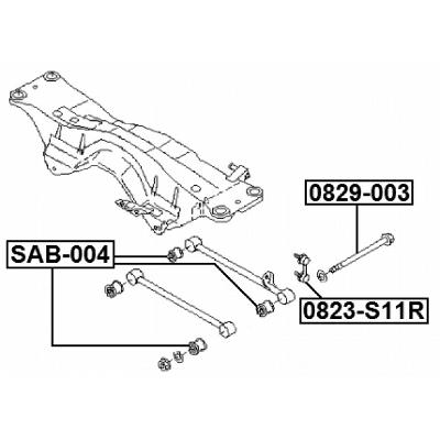 Camber adjusting eccentric bolt