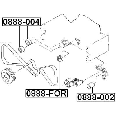 Pulley idler timing belt