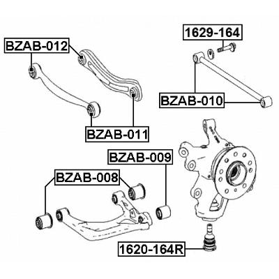 Ball joint rear lower arm