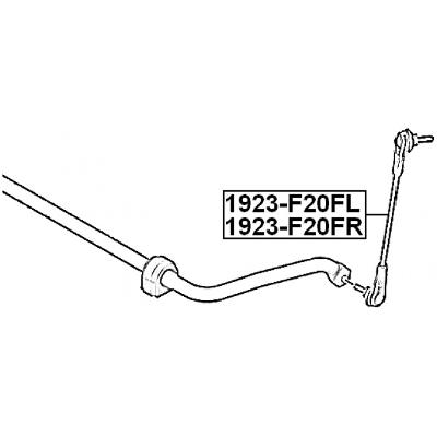 Front left stabilizer link / sway bar link