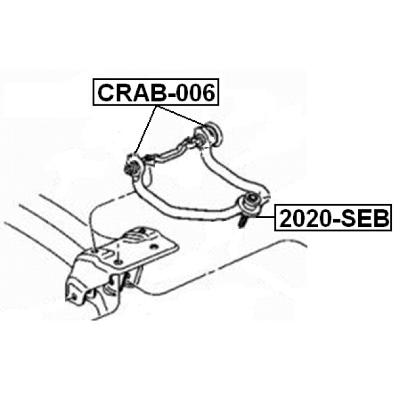 Ball joint front upper arm