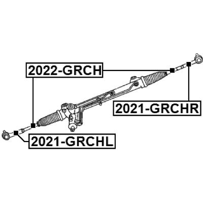 Steering tie rod end left