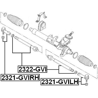 Steering tie rod end right