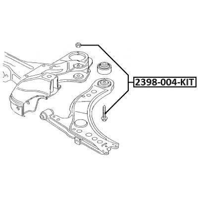 Suspension arm bolt w/ washer repair kit