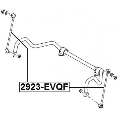 Front stabilizer link / sway bar link