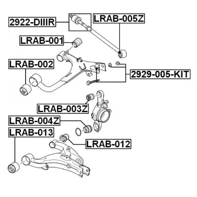 Repair kit, camber adjusting eccentric bolt