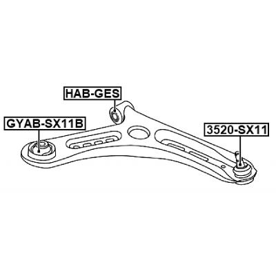 Ball joint front lower arm