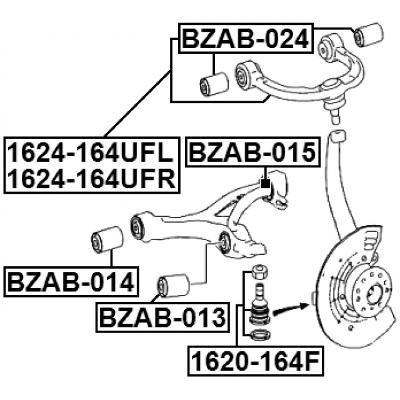 Bushing, front lower control arm