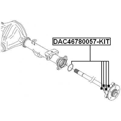 VW Amarok Rear Wheel Bearing Repair Kit