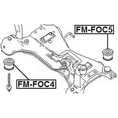 Subframe rear bushing