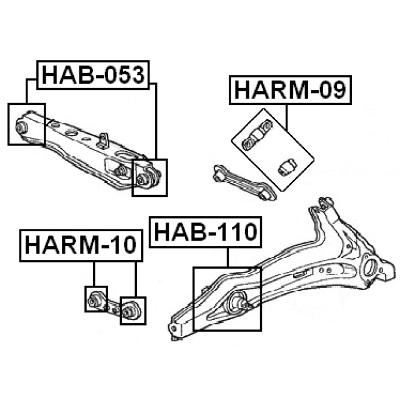 Rod bushings repair kit