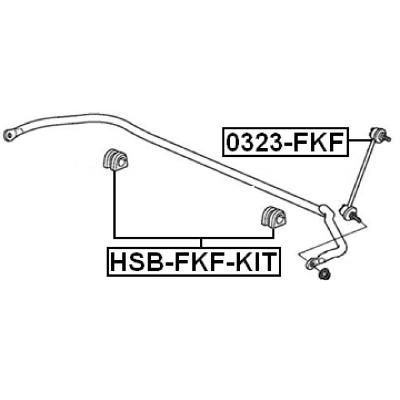 Front stabilizer bar bush kit