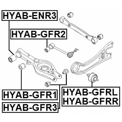 Bushing, rear lower control arm