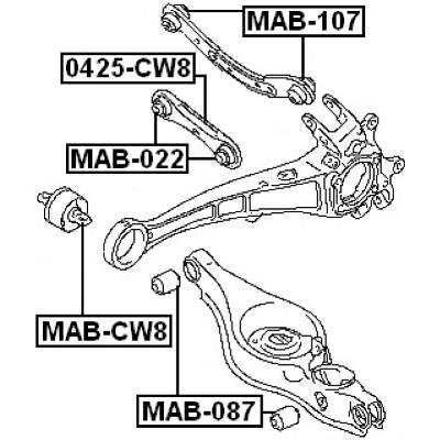 Bushing, rear trailing arm