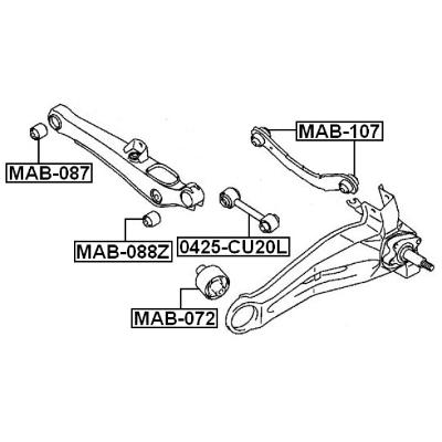 Rear rod bushing