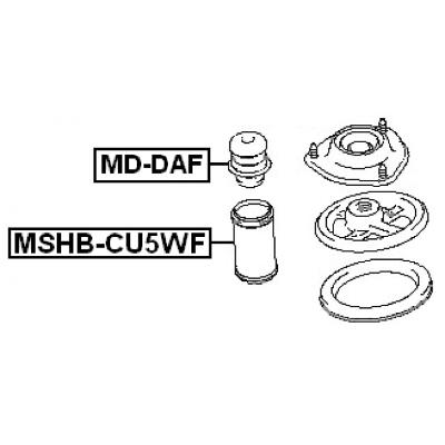 Front shock absorber jounce bumper