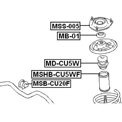 Front shock absorber boot