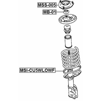 Mitsubishi EVO 5-7 Front Lower Spring Seat